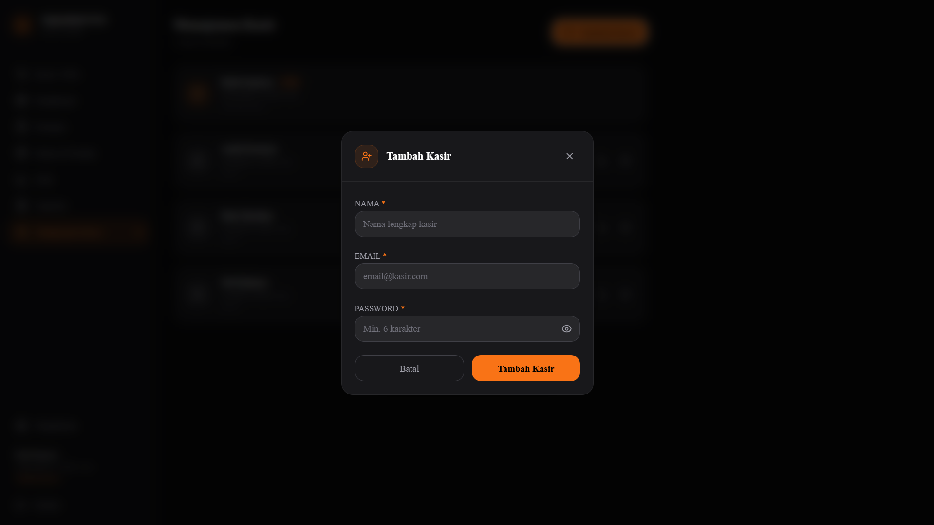 POS Cashier — Aplikasi Kasir
